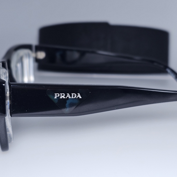 Prada Black Eyeglasses RX VPR 15Y 1AB 101 - Picture 6 of 11